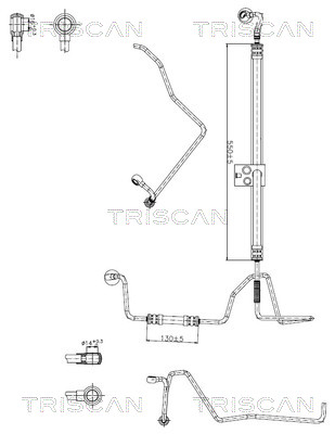Triscan Hydraulische slang, besturing 8516 29049
