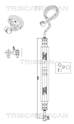 Triscan Hydraulische slang, besturing 8516 29057