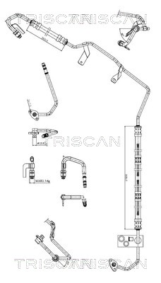 Triscan Hydraulische slang, besturing 8516 29060