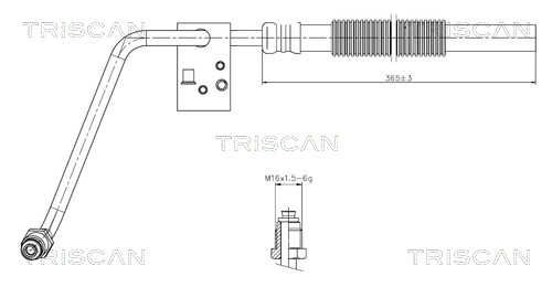 Hydraulische slang, besturing Triscan 8516 29066