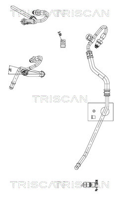 Hydraulische slang, besturing Triscan 8516 29085