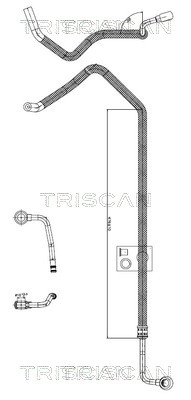 Hydraulische slang, besturing Triscan 8516 29090