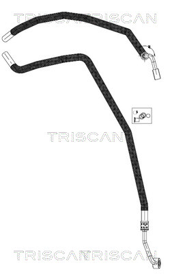 Hydraulische slang, besturing Triscan 8516 29091