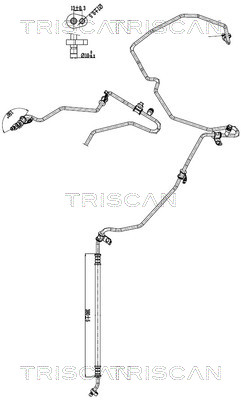 Hoge druk- / lage drukleiding, airconditioning Triscan 9010 10004