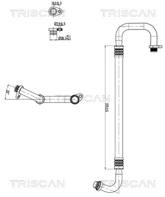 Hoge druk- / lage drukleiding, airconditioning Triscan 9010 10046