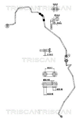 Triscan Hoge druk- / lage drukleiding, airconditioning 9010 13001