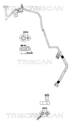 Hoge druk- / lage drukleiding, airconditioning Triscan 9010 14005
