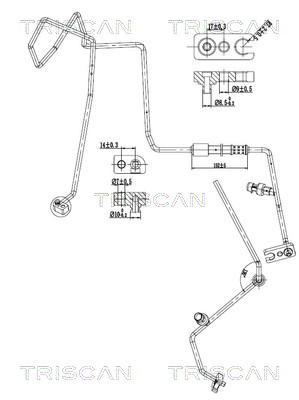 Triscan Hoge druk- / lage drukleiding, airconditioning 9010 15003