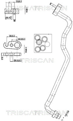 Triscan Hoge druk- / lage drukleiding, airconditioning 9010 16018