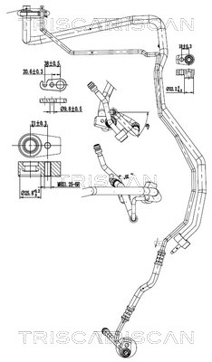 Triscan Hoge druk- / lage drukleiding, airconditioning 9010 16046