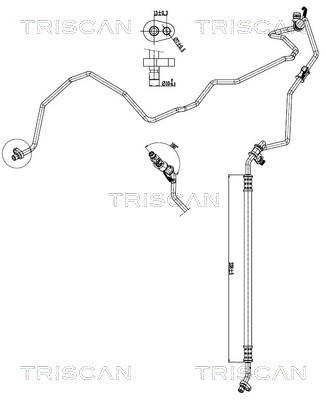 Triscan Hoge druk- / lage drukleiding, airconditioning 9010 24007