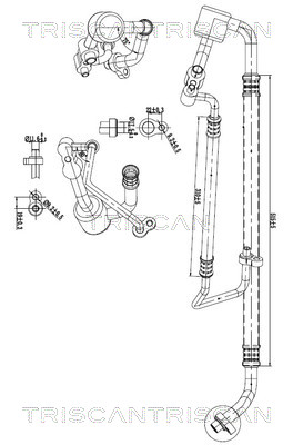 Triscan Hoge druk- / lage drukleiding, airconditioning 9010 24011