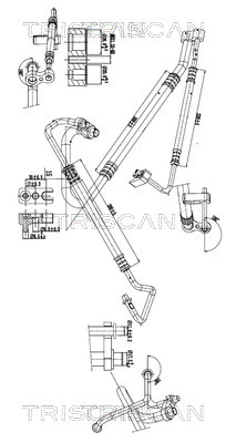 Triscan Hoge druk- / lage drukleiding, airconditioning 9010 24012