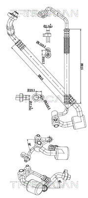 Triscan Hoge druk- / lage drukleiding, airconditioning 9010 24024
