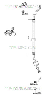 Hoge druk- / lage drukleiding, airconditioning Triscan 9010 25004