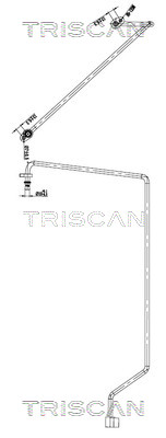 Hoge druk- / lage drukleiding, airconditioning Triscan 9010 25048