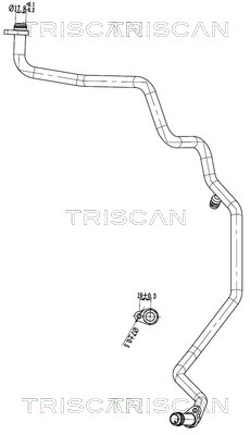 Hoge druk- / lage drukleiding, airconditioning Triscan 9010 25050