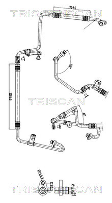 Hoge druk- / lage drukleiding, airconditioning Triscan 9010 25052