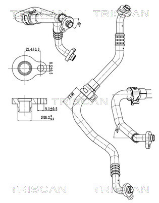 Triscan Hoge druk- / lage drukleiding, airconditioning 9010 27001