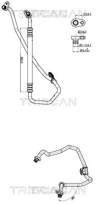 Triscan Hoge druk- / lage drukleiding, airconditioning 9010 28017