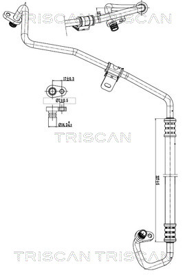 Triscan Hoge druk- / lage drukleiding, airconditioning 9010 28021