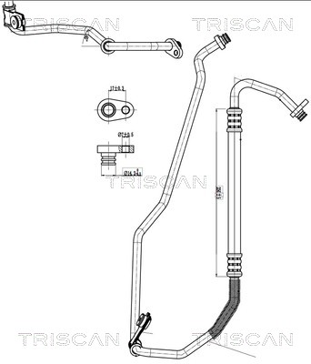 Triscan Hoge druk- / lage drukleiding, airconditioning 9010 28022