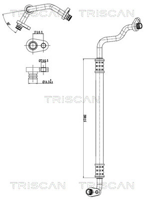 Triscan Hoge druk- / lage drukleiding, airconditioning 9010 28026