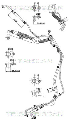 Triscan Hoge druk- / lage drukleiding, airconditioning 9010 28068