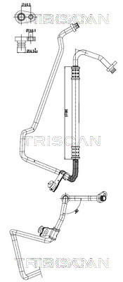 Triscan Hoge druk- / lage drukleiding, airconditioning 9010 28071