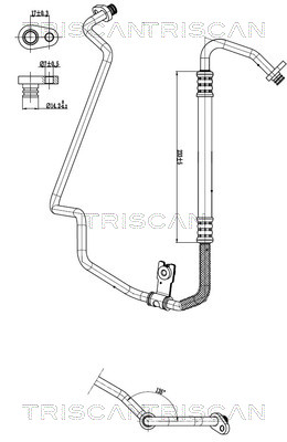 Triscan Hoge druk- / lage drukleiding, airconditioning 9010 28099