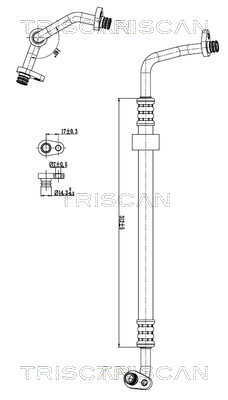 Triscan Hoge druk- / lage drukleiding, airconditioning 9010 28102