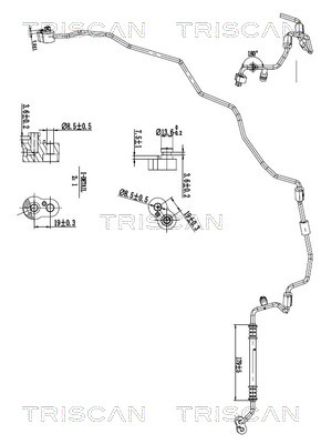 Triscan Hoge druk- / lage drukleiding, airconditioning 9010 29018