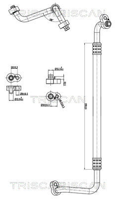 Triscan Hoge druk- / lage drukleiding, airconditioning 9010 29026