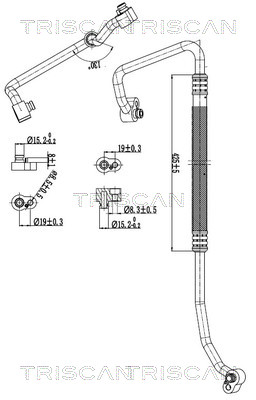 Triscan Hoge druk- / lage drukleiding, airconditioning 9010 29029