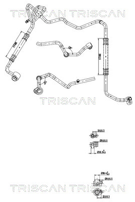 Triscan Hoge druk- / lage drukleiding, airconditioning 9010 29060