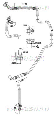 Triscan Hoge druk- / lage drukleiding, airconditioning 9010 29092