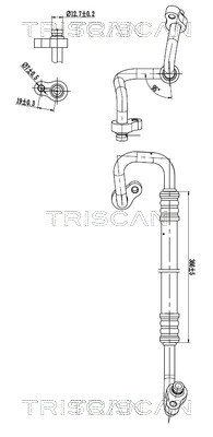 Triscan Hoge druk- / lage drukleiding, airconditioning 9010 43003