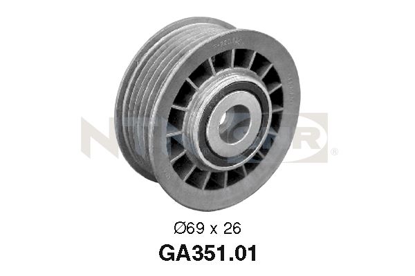 Geleiderol (poly) V-riem SNR GA351.01