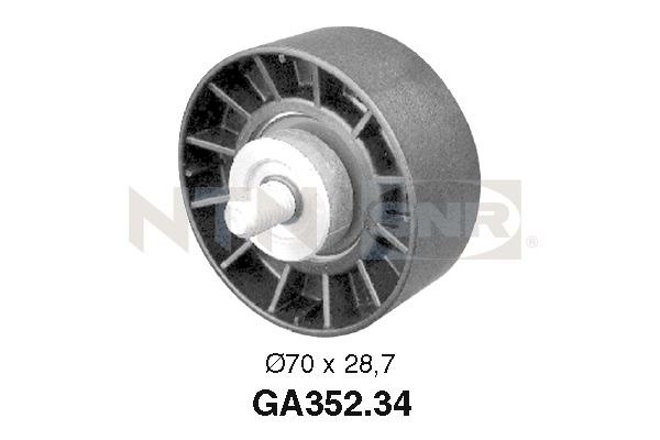 Geleiderol (poly) V-riem SNR GA352.34