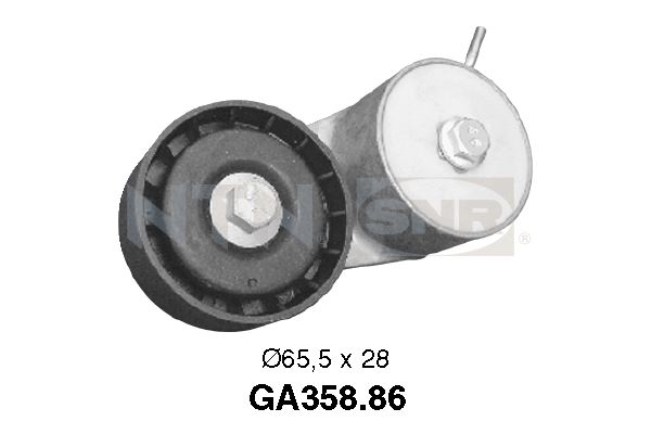 Spanrol (poly) V-riem SNR GA358.86