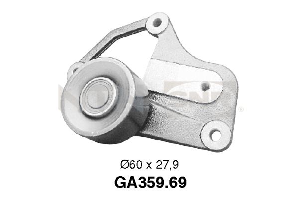 Geleiderol (poly) V-riem SNR GA359.69