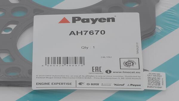 Payen Pakking, cilinderkop AH7670