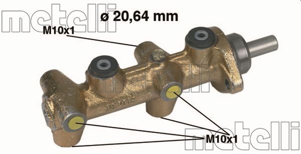 Hoofdremcilinder Metelli 05-0040