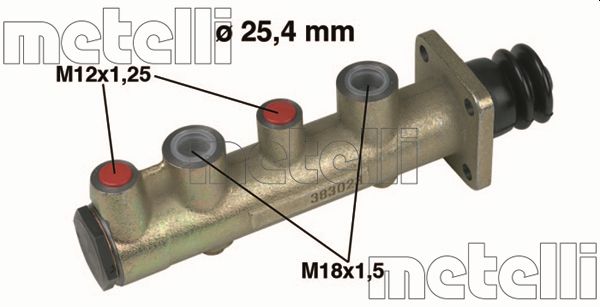 Hoofdremcilinder Metelli 05-0107