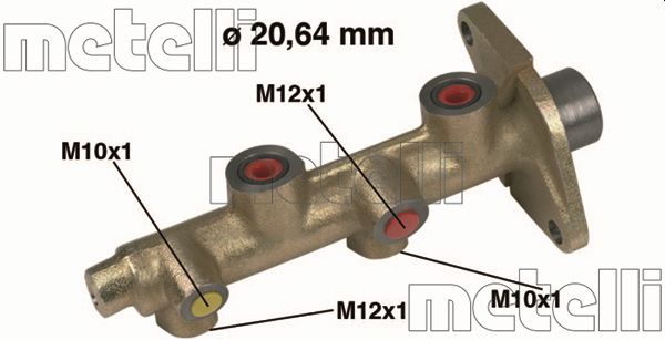 Hoofdremcilinder Metelli 05-0135