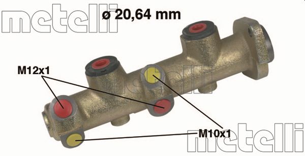 Hoofdremcilinder Metelli 05-0136