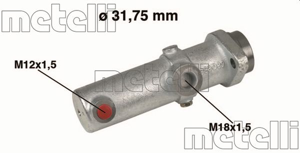 Hoofdremcilinder Metelli 05-0151