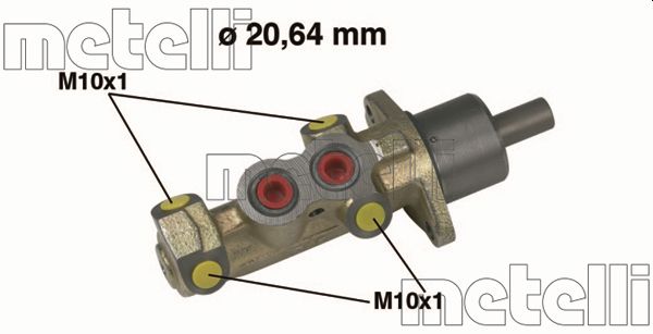 Hoofdremcilinder Metelli 05-0232