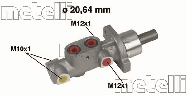 Hoofdremcilinder Metelli 05-0296