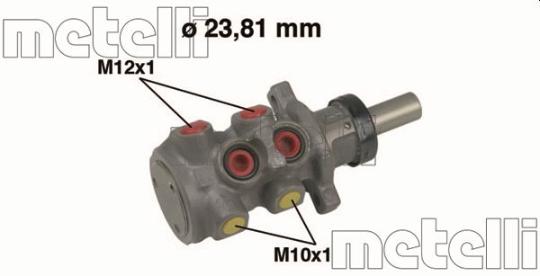 Hoofdremcilinder Metelli 05-0312